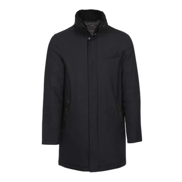 Mackage Damari Wool Flannel Down Puffer Coat Jacket Gray Size 42 - Picture 1 of 16